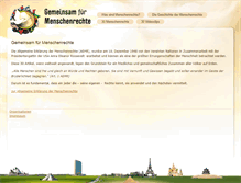 Tablet Screenshot of gemeinsam-fuer-menschenrechte.de